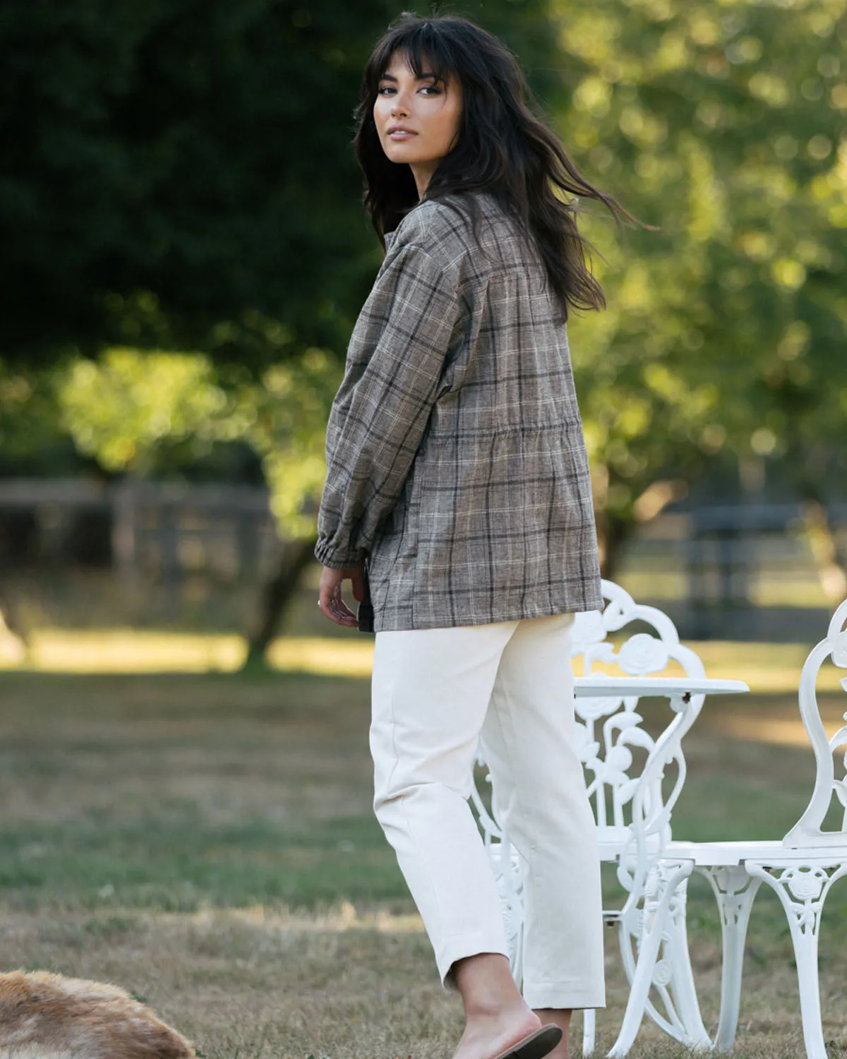 Sóller Jacket | Brown Plaid