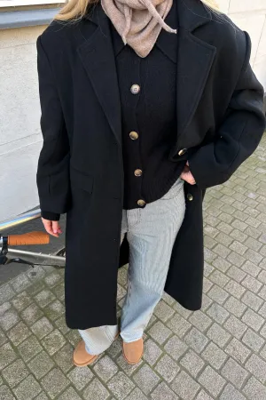 SNNaomi Uldfrakke - Sort