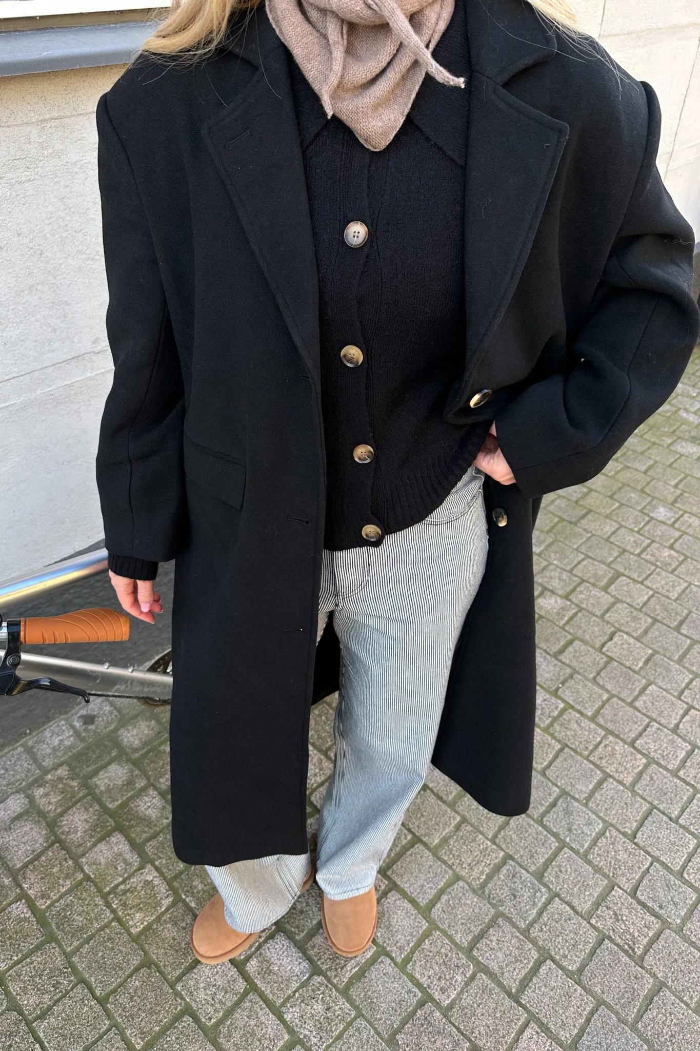 SNNaomi Uldfrakke - Sort