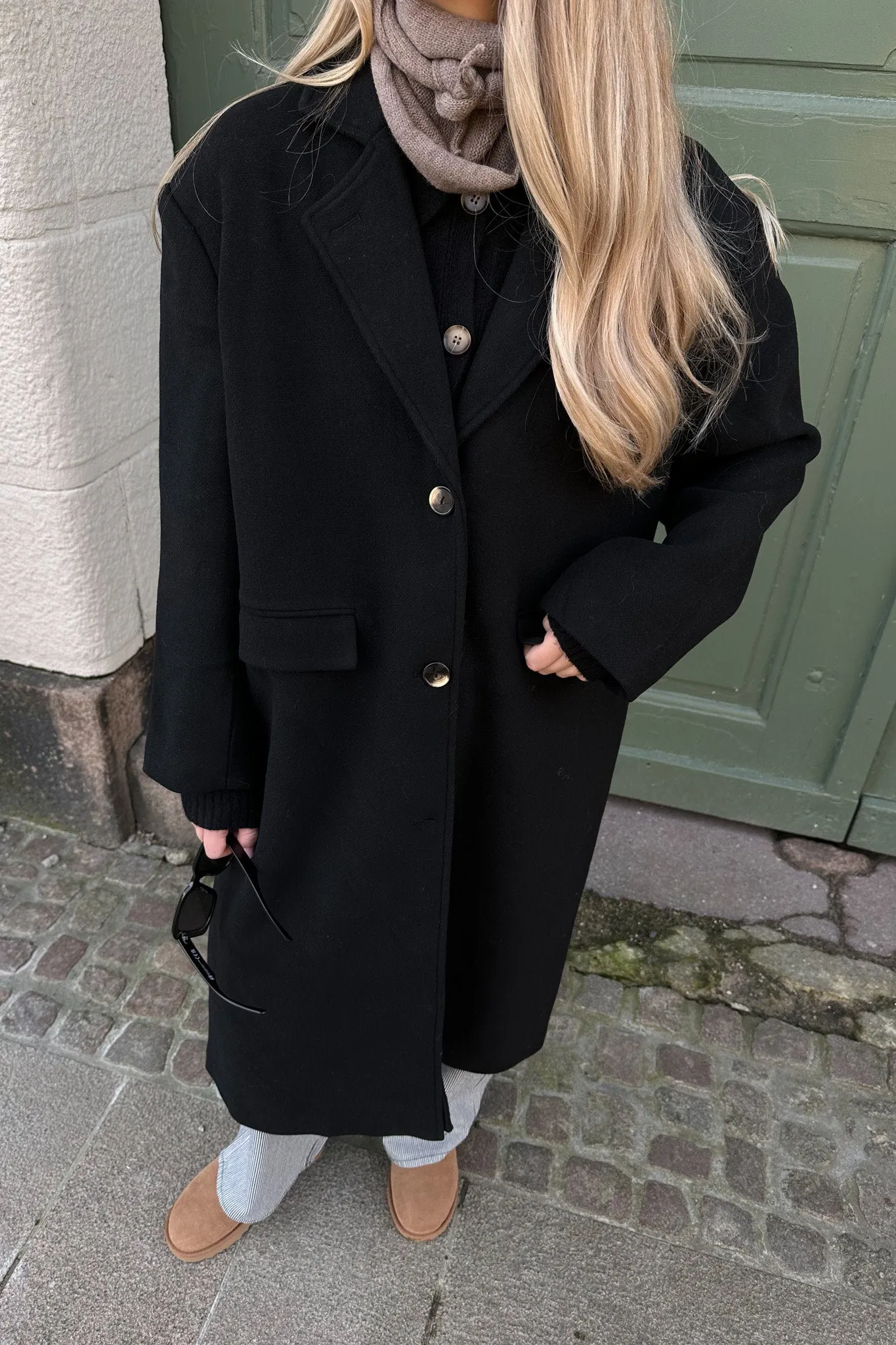 SNNaomi Uldfrakke - Sort