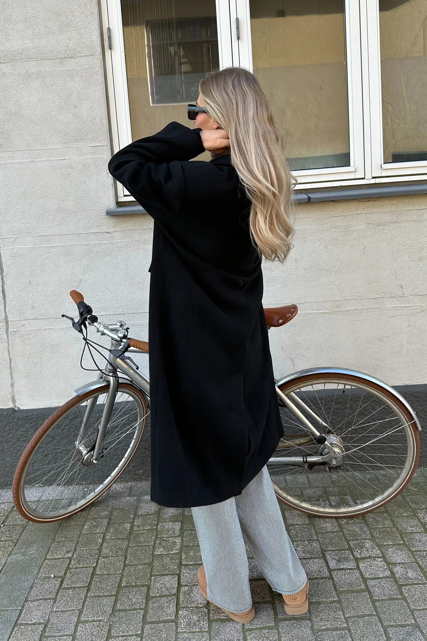 SNNaomi Uldfrakke - Sort