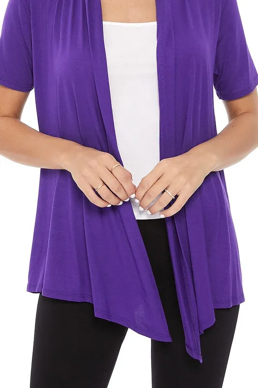 Solid Loose Fit Cardigan