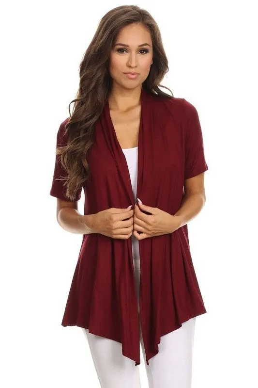 Solid Loose Fit Cardigan