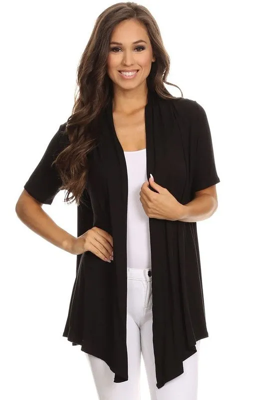 Solid Loose Fit Cardigan