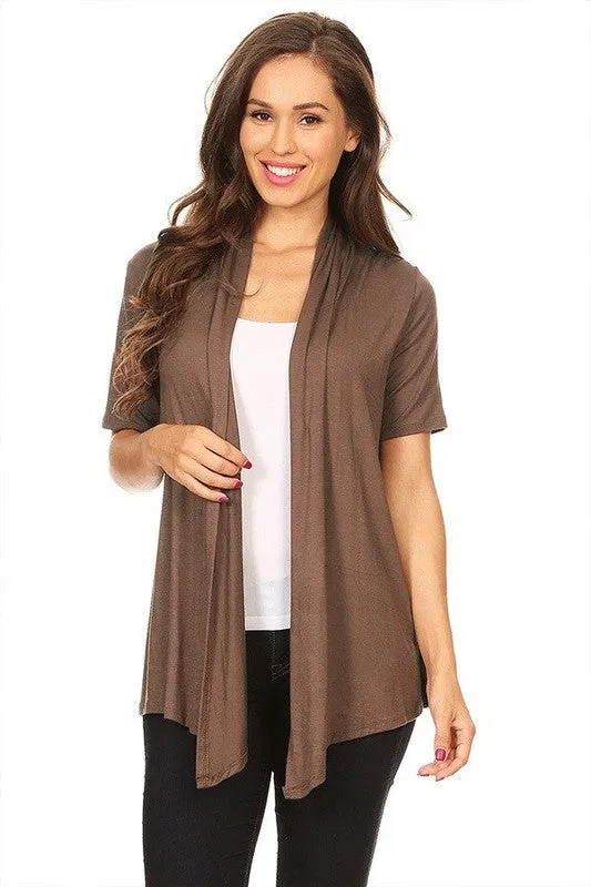 Solid Loose Fit Cardigan