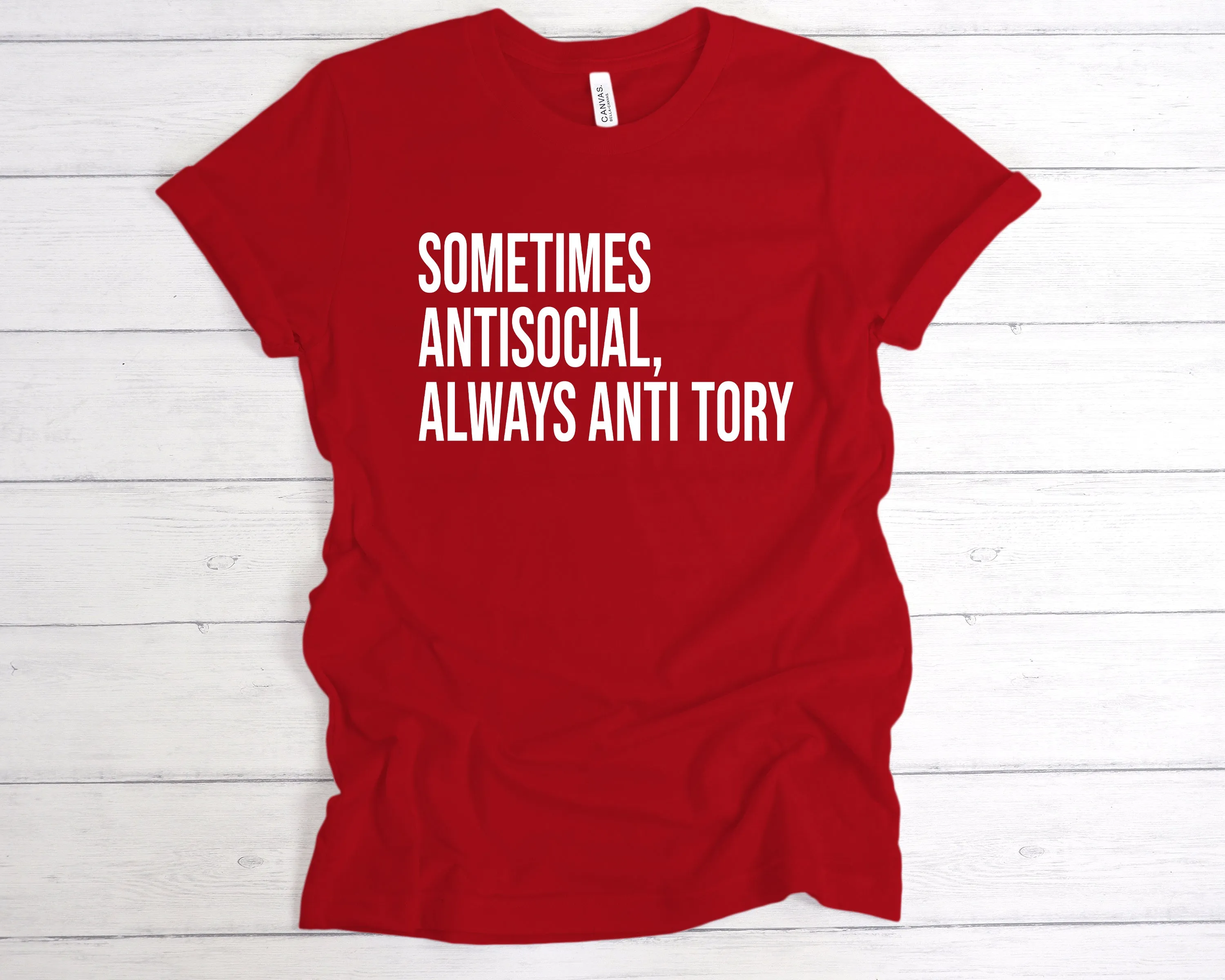 Sometimes Antisocial, Always Anti Tory T-Shirt