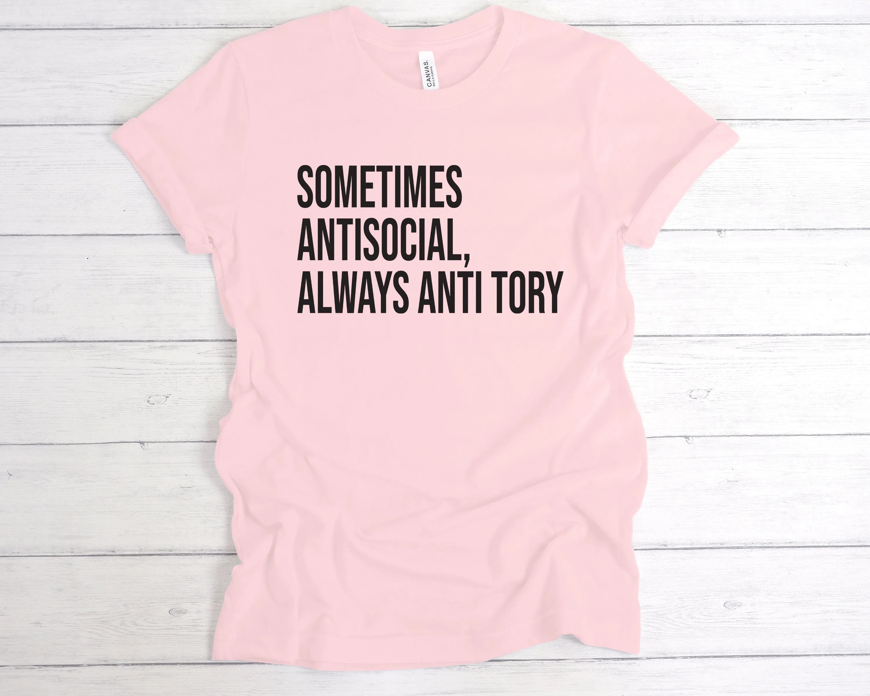 Sometimes Antisocial, Always Anti Tory T-Shirt