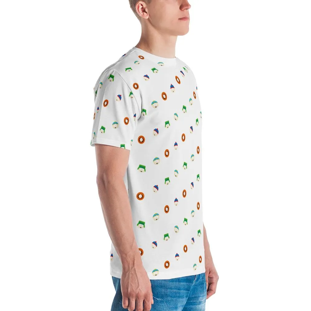 South Park Character Faces Adult All-Over Print T-Shirt