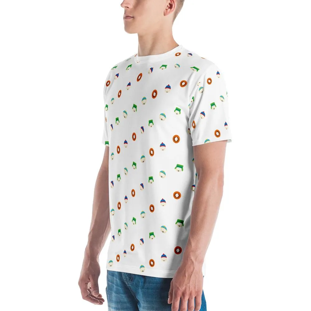 South Park Character Faces Adult All-Over Print T-Shirt
