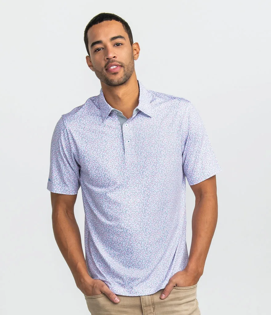 Southern Shirt Confetti Printed Polo - Confetti