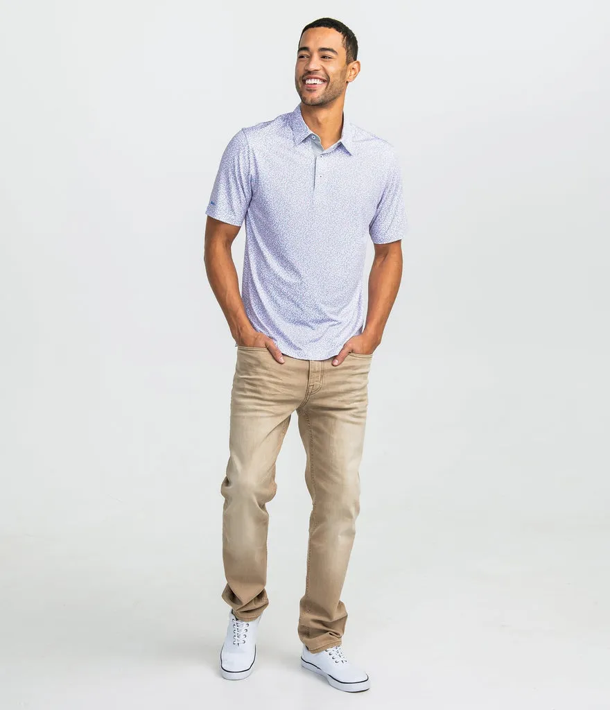 Southern Shirt Confetti Printed Polo - Confetti