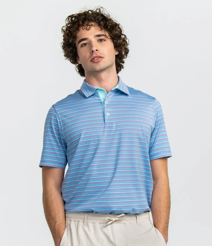 Southern Shirt Sawgrass Stripe Polo - Channel Marker