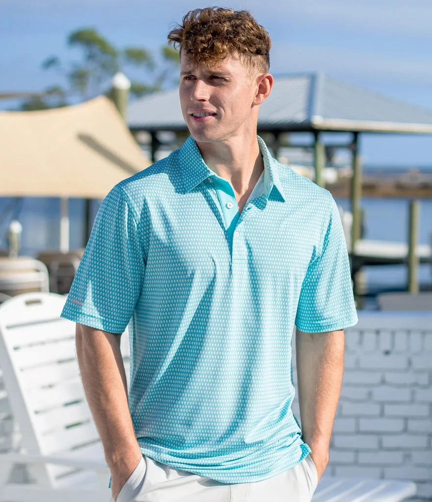 Southern Shirt Shell Shock Printed Polo - Shell Shock