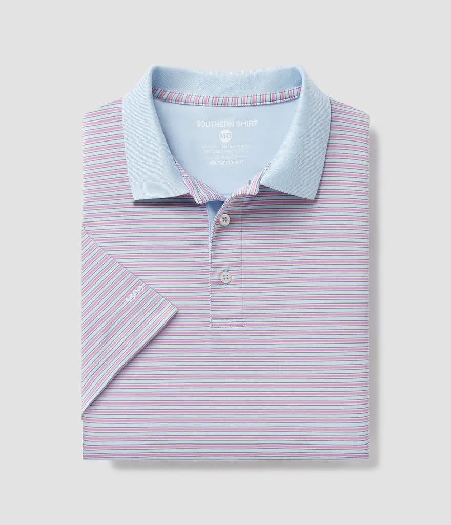 Southern Shirt Starboard Stripe Polo - Urchin