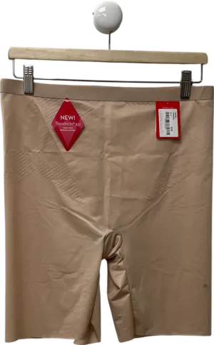 Spanx Beige Seamless Medium Control High Waist Shorts - Champagne UK XL