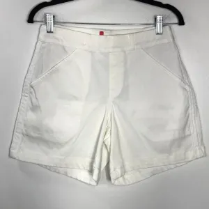 Spanx Stretch Twill Shorts White Preppy Resort Wear Vacation Summer Small 4 / 6