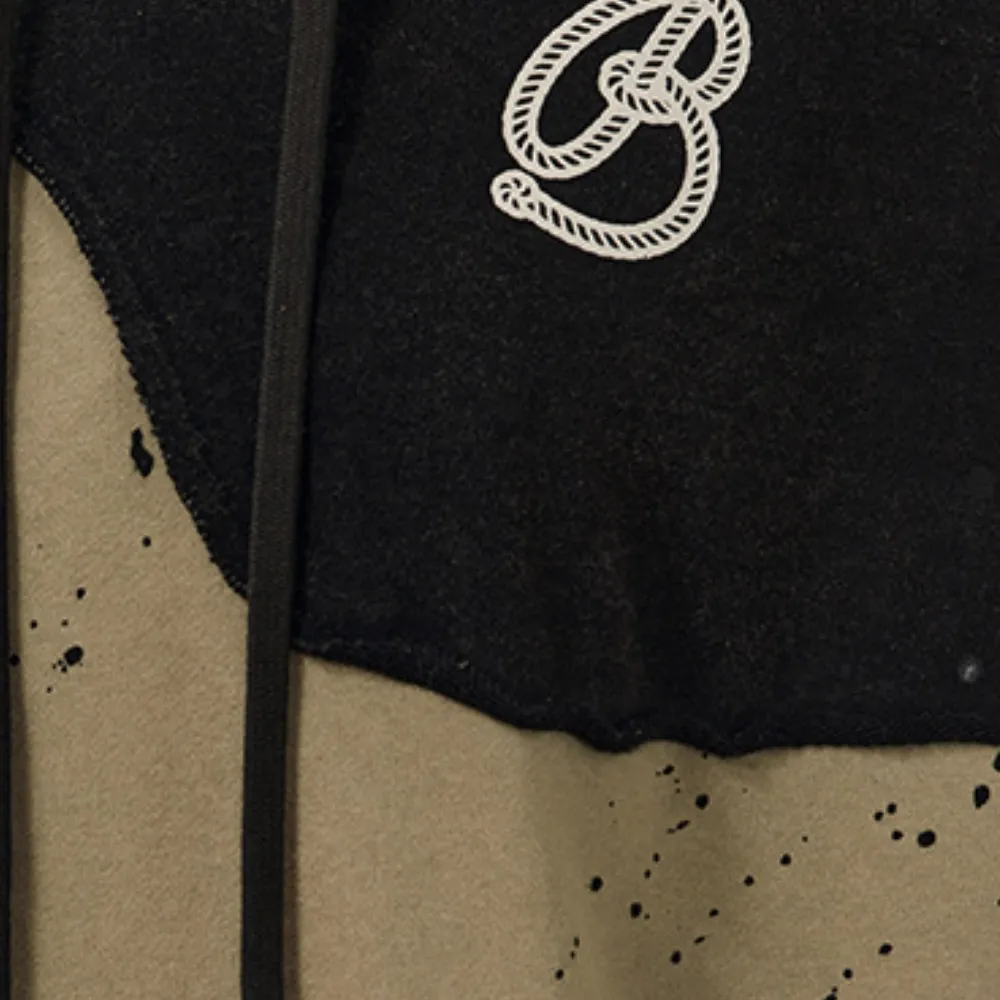 Splicing Ink Splash Hoodie