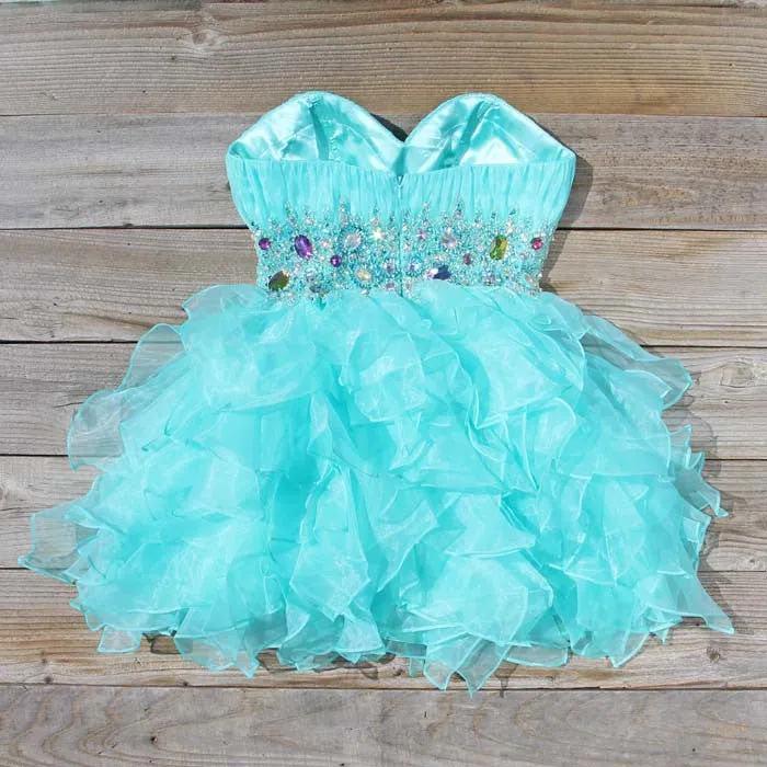 Spool Couture Mint & Chiffon Dress