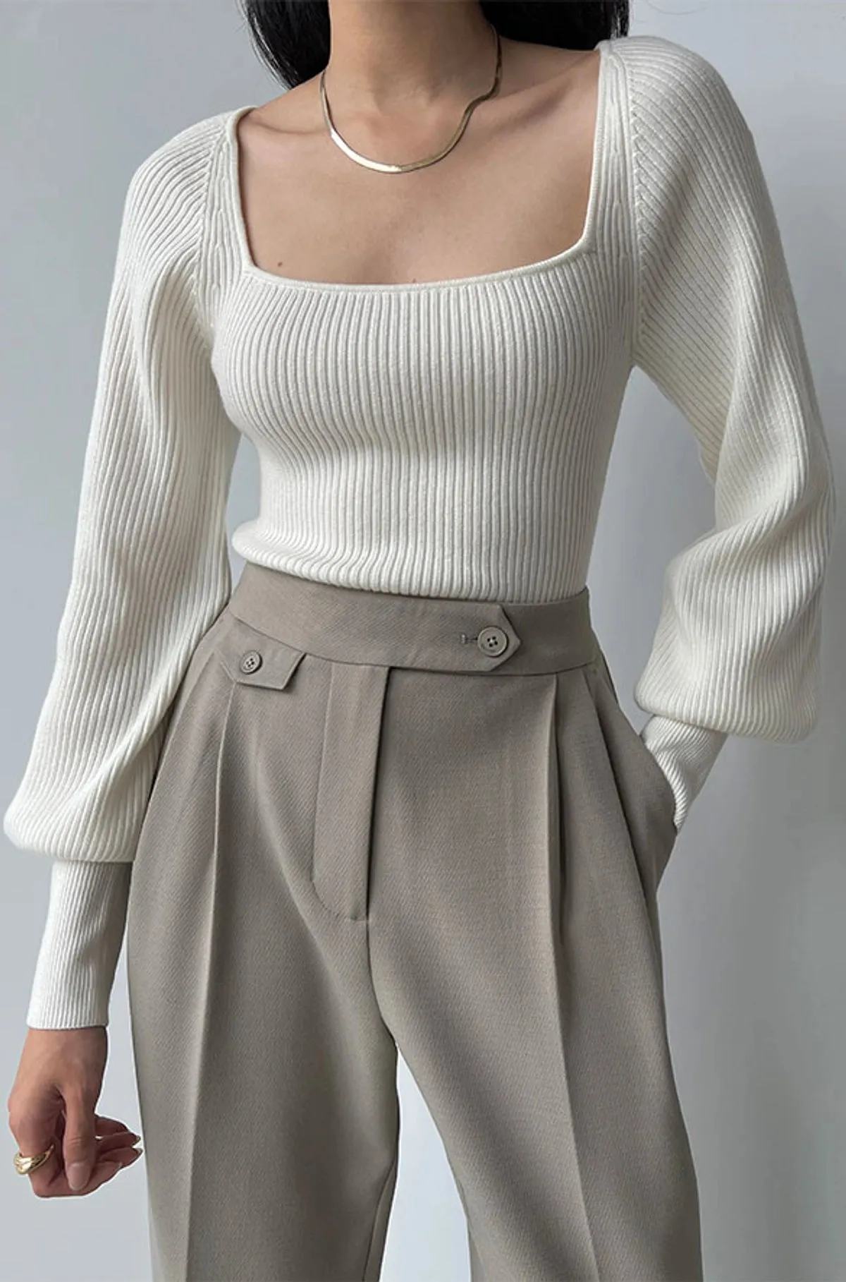 Square Neck Sweater