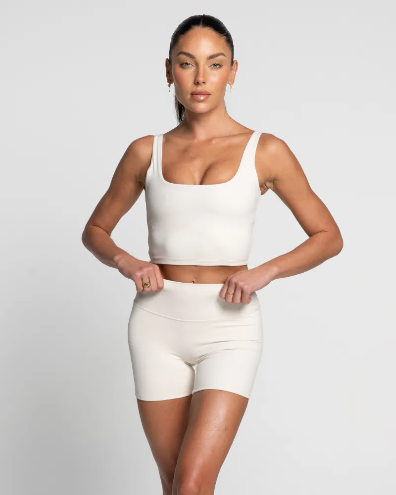 Square Neck Tank - Off-White