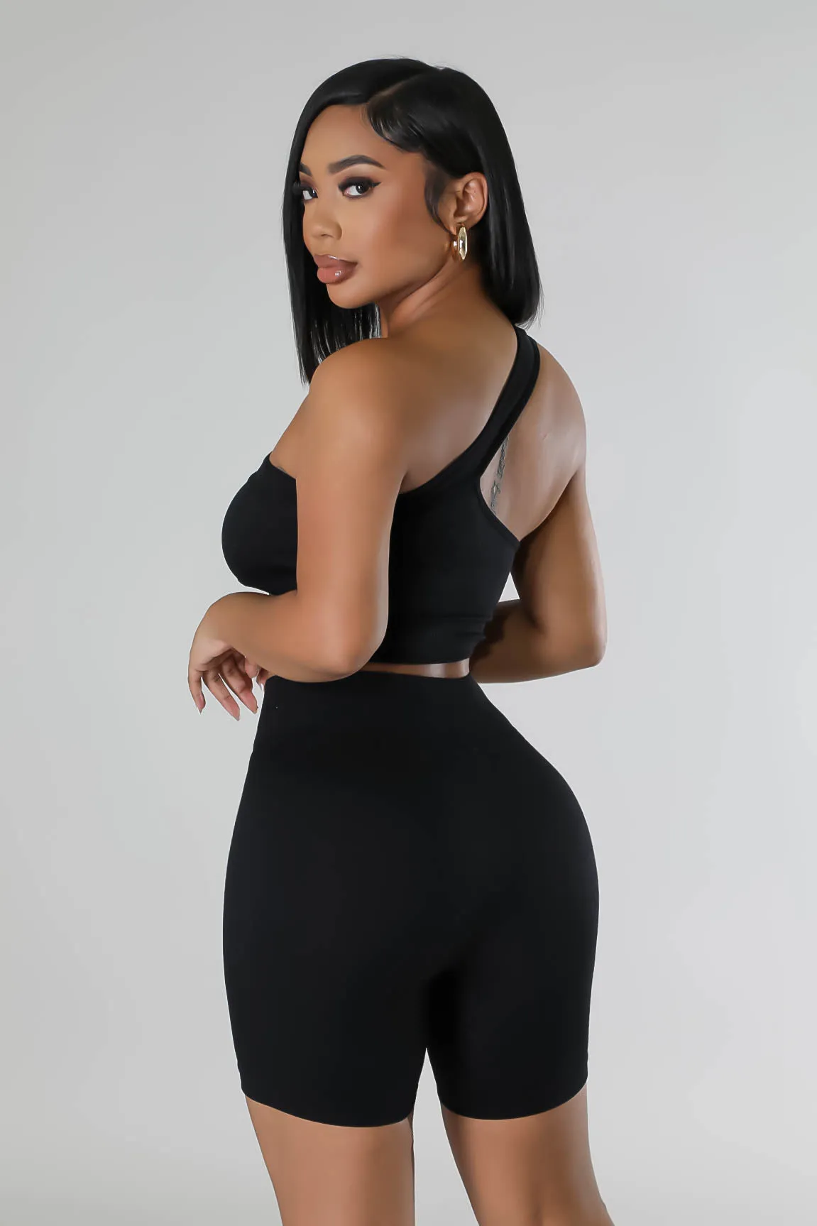 ST3541P-Seamless S/L Top & Shorts Set(2PCS)