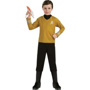 Star Trek Deluxe Gold Shirt Size L.