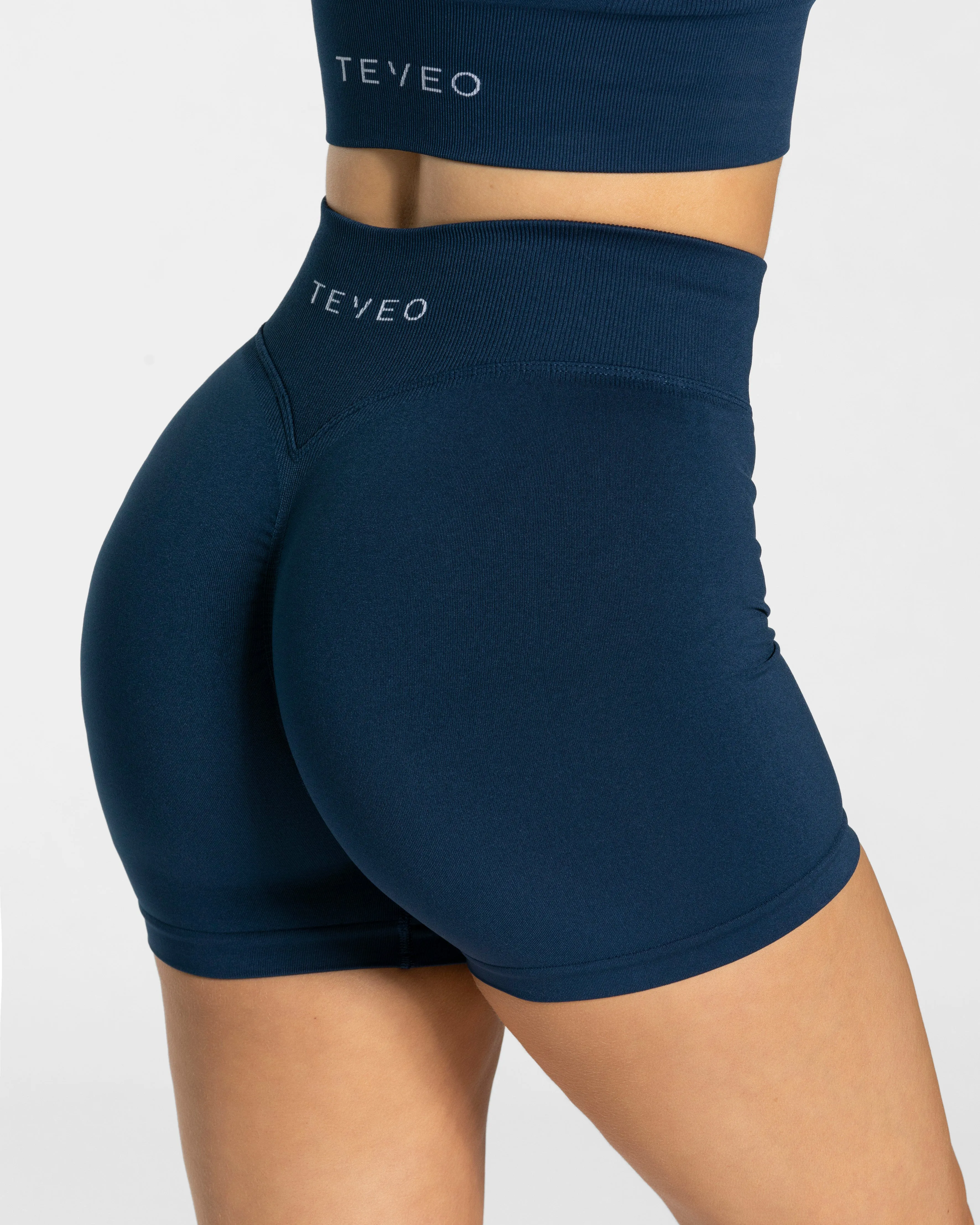 Statement Scrunch Short "Dunkelblau"
