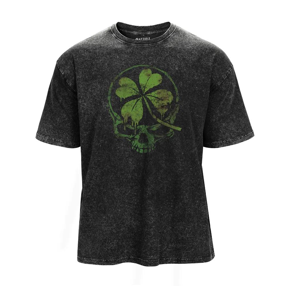 St.Patrick's Lucky Skull Washed T-Shirt