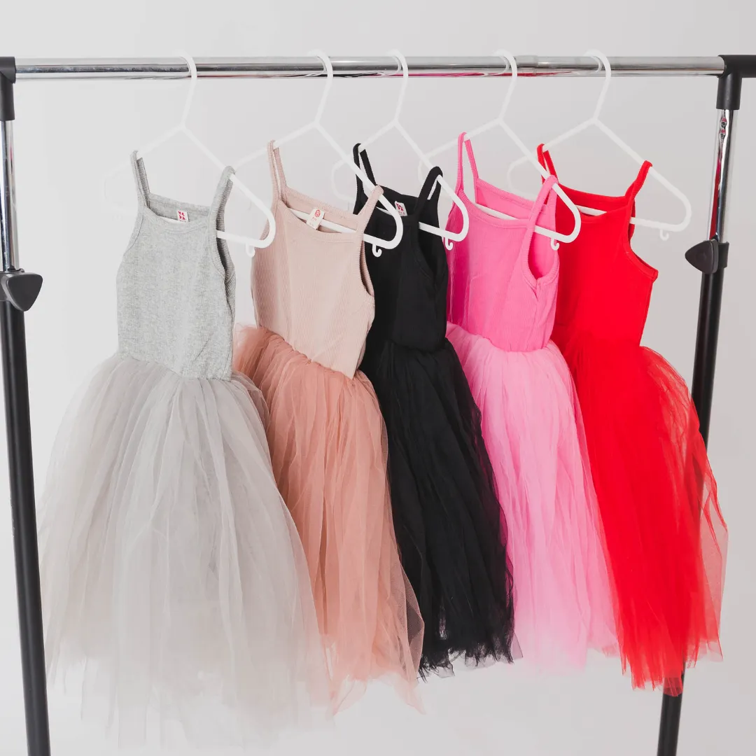 Strappy Tulle Tutu Dress - Princess Pink