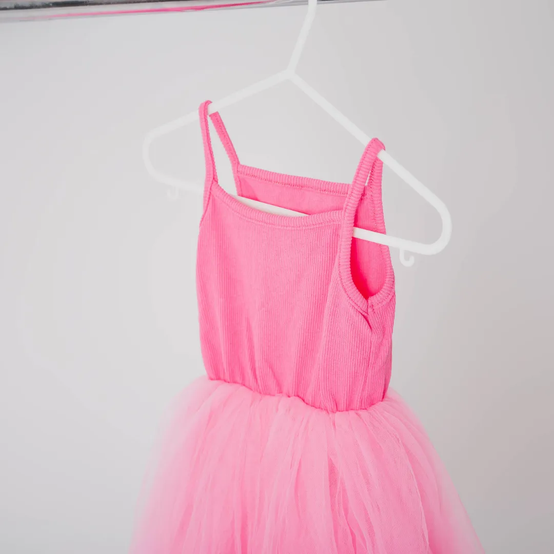 Strappy Tulle Tutu Dress - Princess Pink