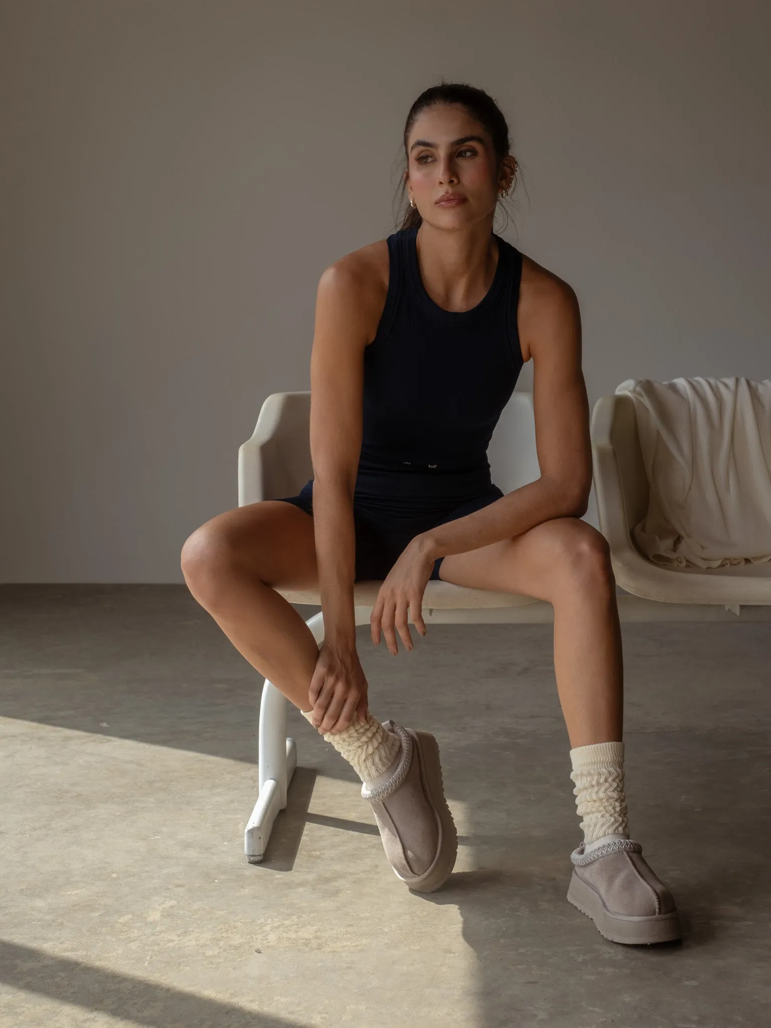 STRIPE SEAMLESS SHORT  - CORE BLUE