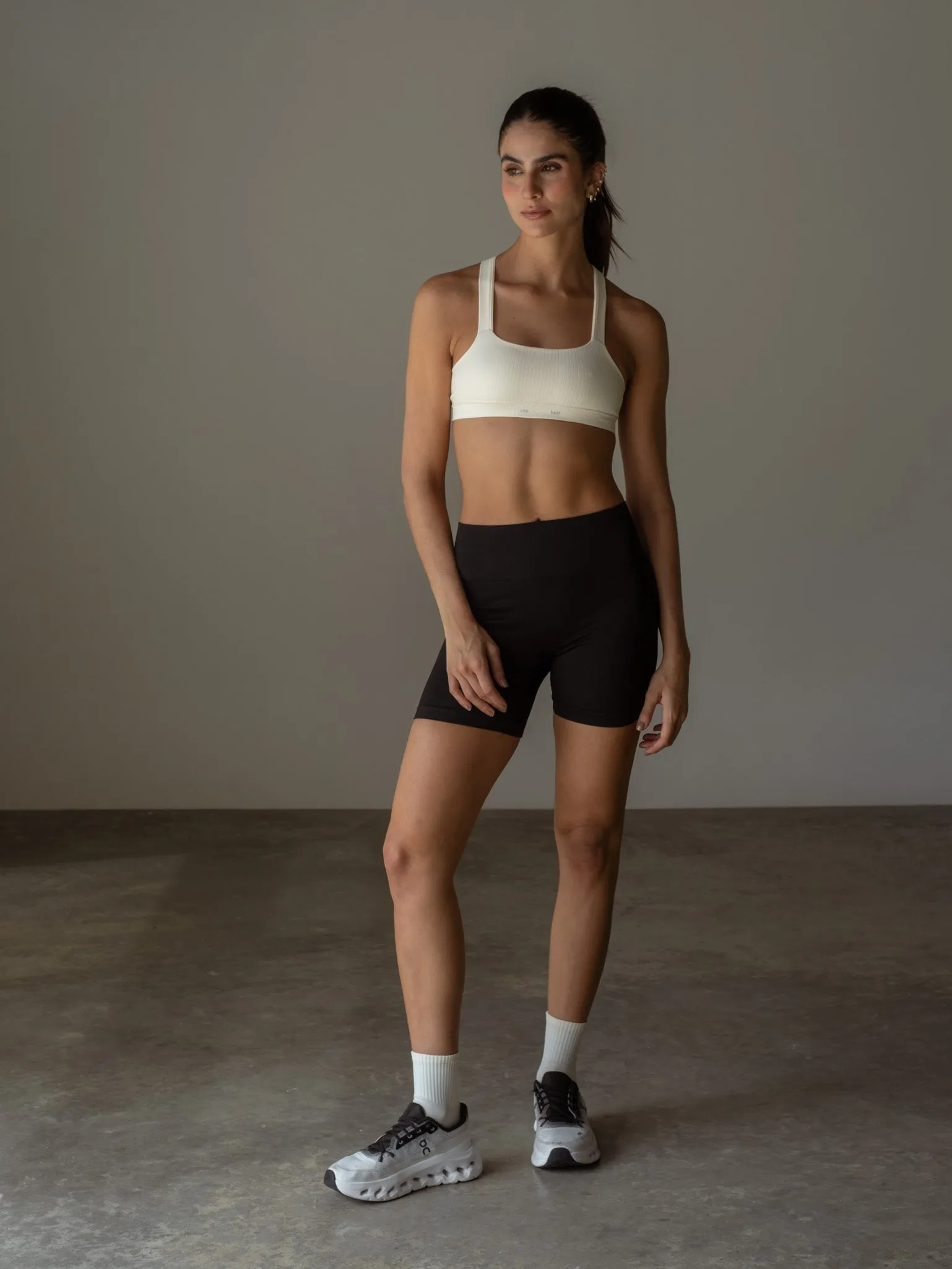 STRIPE SEAMLESS SHORT  - SHADOW
