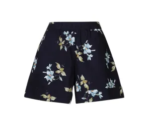 Structured Shorts Blue Bouquet
