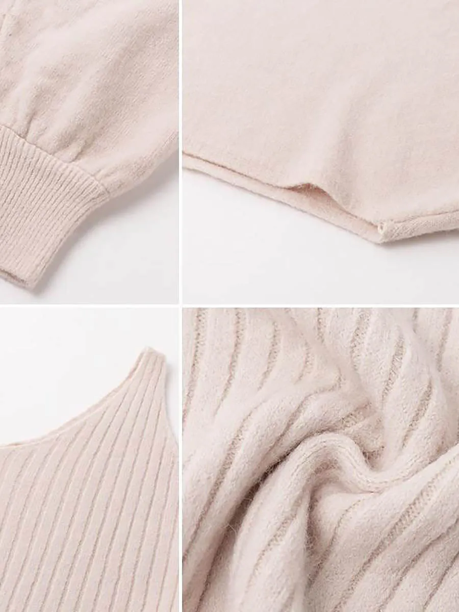 Stunncal Full Of Surprises Ribbed Knit Midi Dress