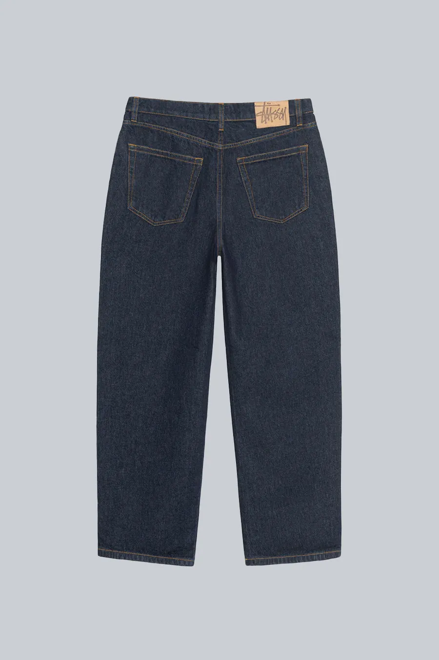 STUSSY BIG OL JEANS DENIM RINSED INDIGO