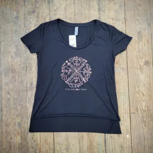Sue's Round Fish Doodle Ladies Tee