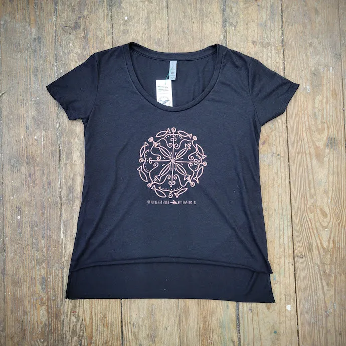 Sue's Round Fish Doodle Ladies Tee