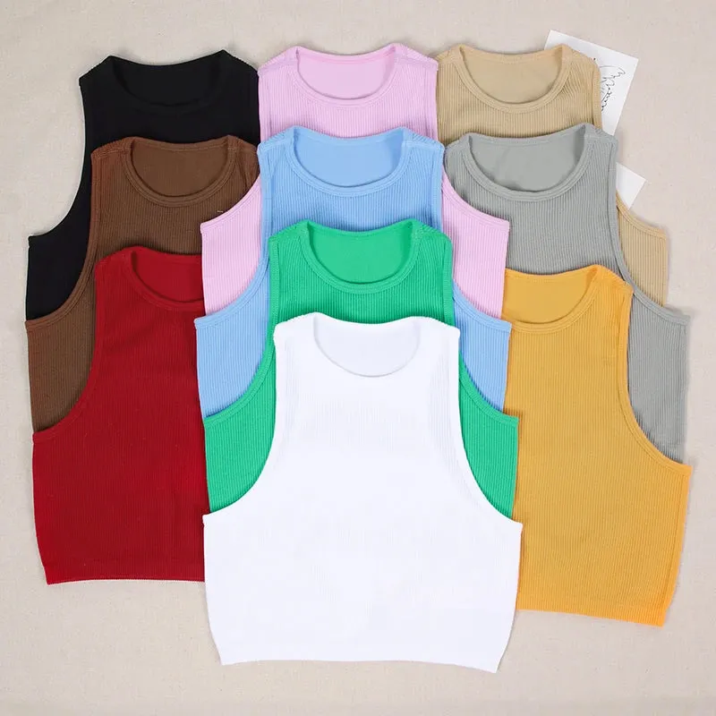 Summer Seamless Push-Up Y2K Tank Top