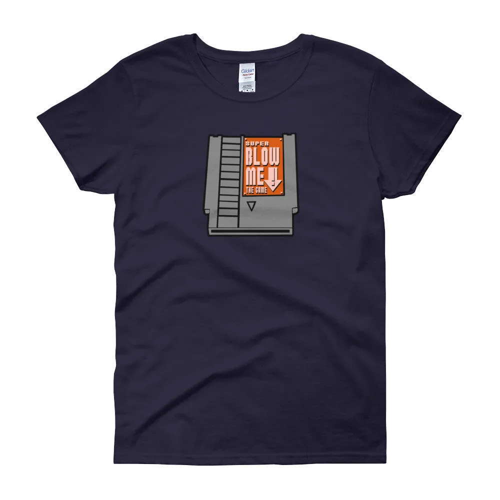 Super Blow Me Cartridge Fitted T-Shirt