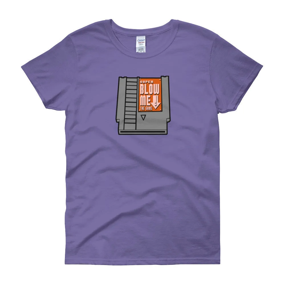 Super Blow Me Cartridge Fitted T-Shirt