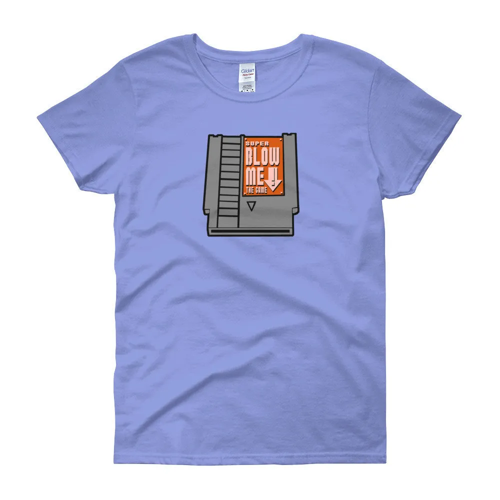Super Blow Me Cartridge Fitted T-Shirt