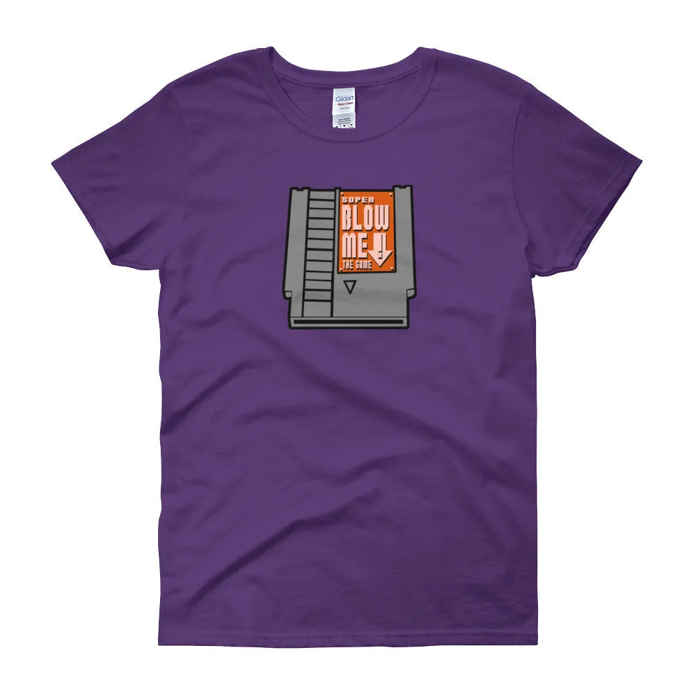 Super Blow Me Cartridge Fitted T-Shirt