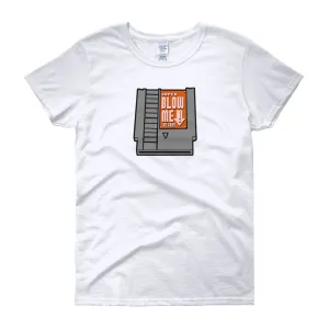 Super Blow Me Cartridge Fitted T-Shirt