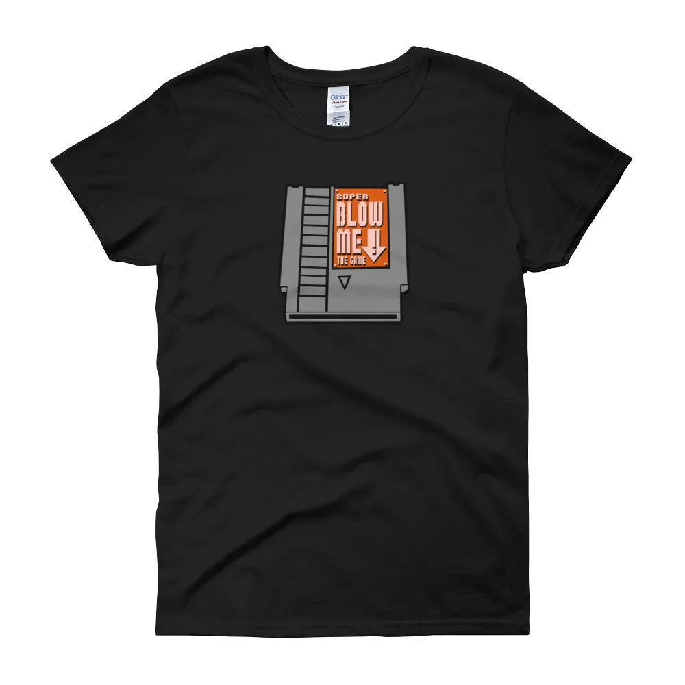 Super Blow Me Cartridge Fitted T-Shirt