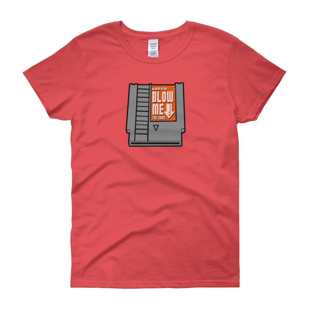 Super Blow Me Cartridge Fitted T-Shirt