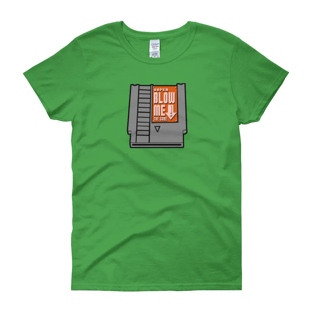 Super Blow Me Cartridge Fitted T-Shirt