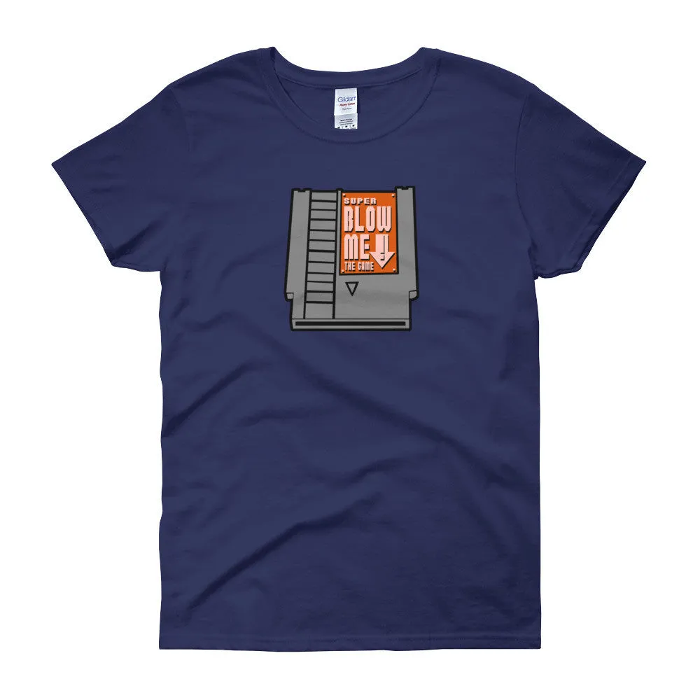 Super Blow Me Cartridge Fitted T-Shirt