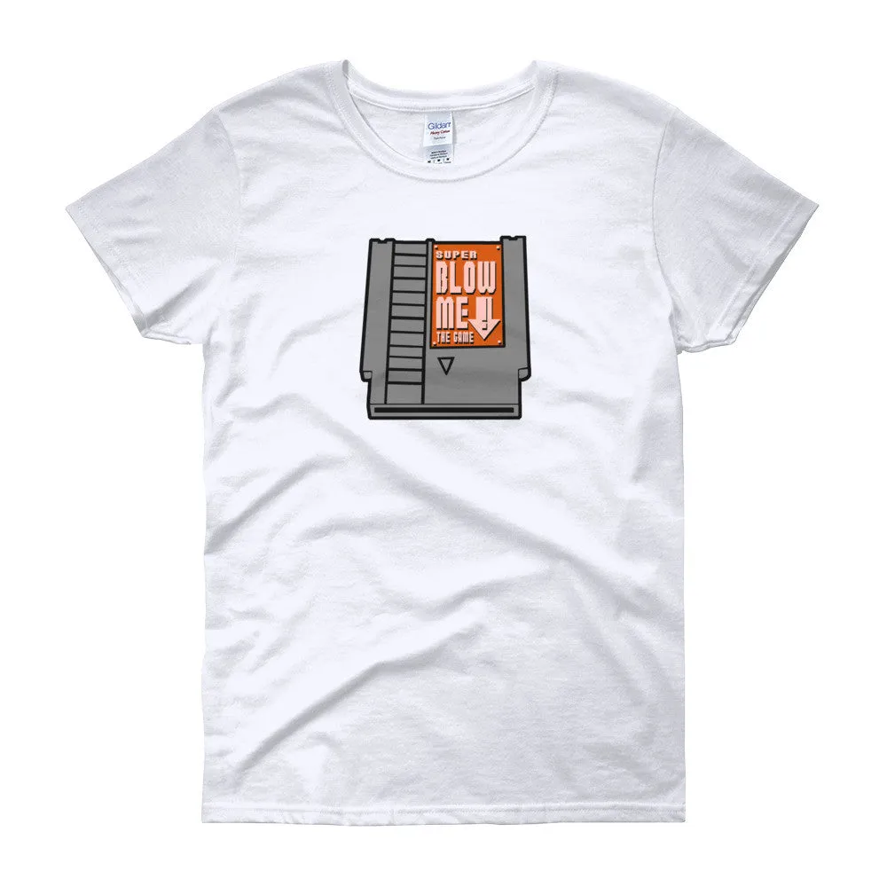 Super Blow Me Cartridge Fitted T-Shirt