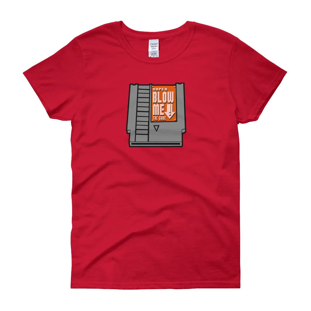 Super Blow Me Cartridge Fitted T-Shirt