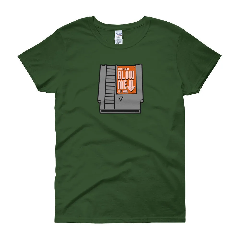 Super Blow Me Cartridge Fitted T-Shirt